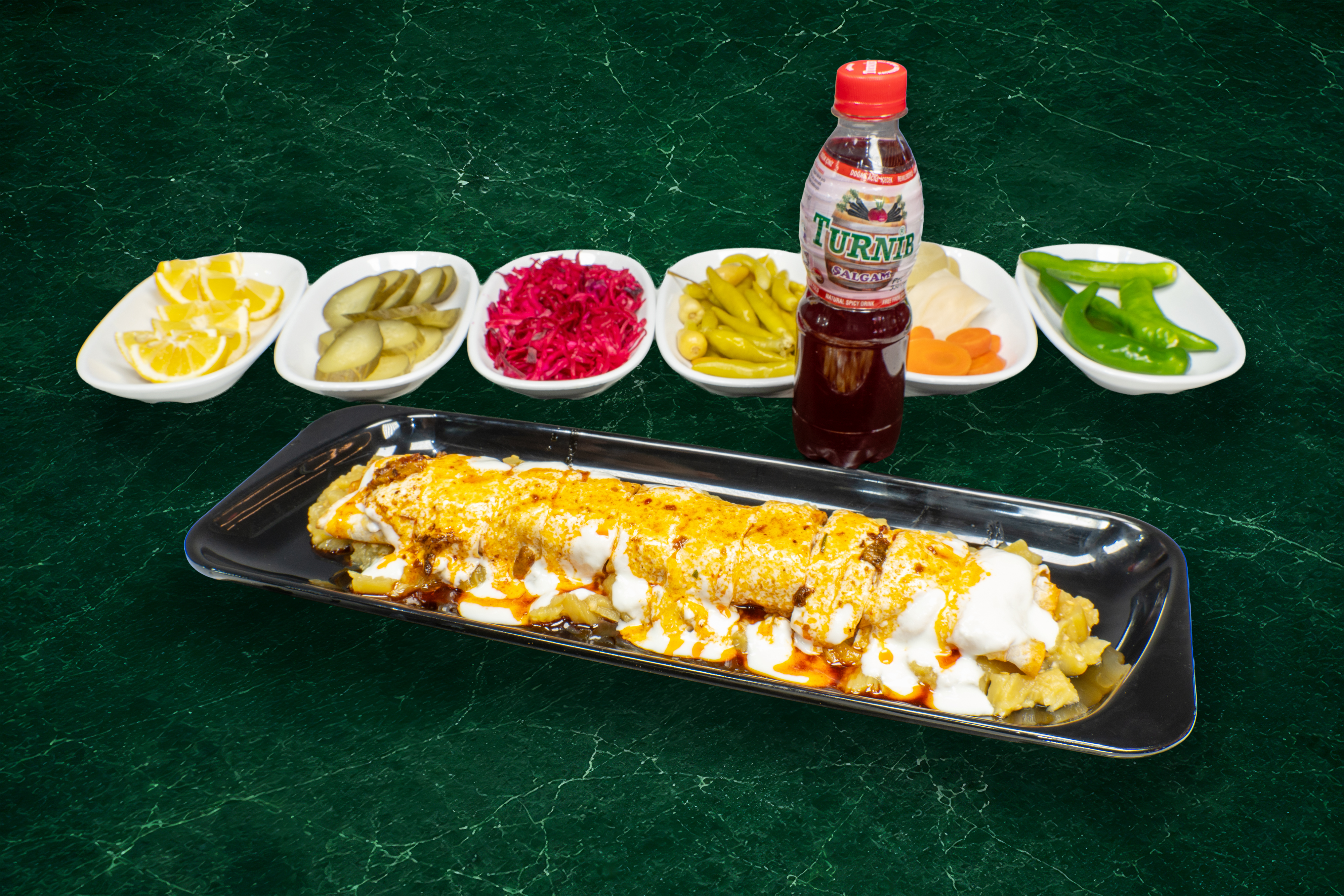 Yarım Köz Patlıcanlı Yoğurtlu Tavuk Tantuni